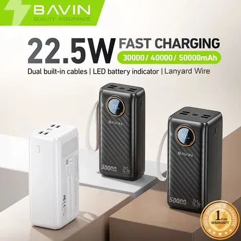 BAVIN Y-PC1155S 30000mAh 22.5W Fast Charging Powerbank.