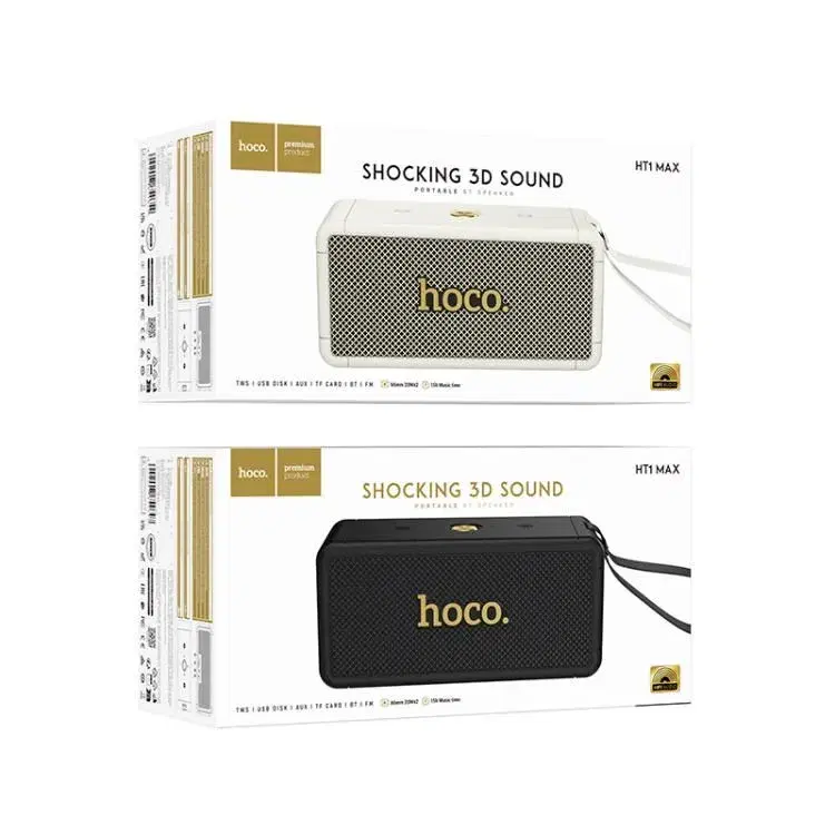 Hoco HT1 Max Marquis Sports Bluetooth 5.4 Speaker || Support TWS / FM / TF Card / USB / AUX.