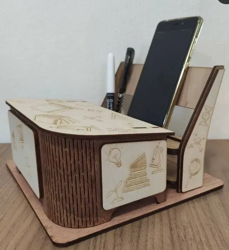 Wooden Desk Organizer