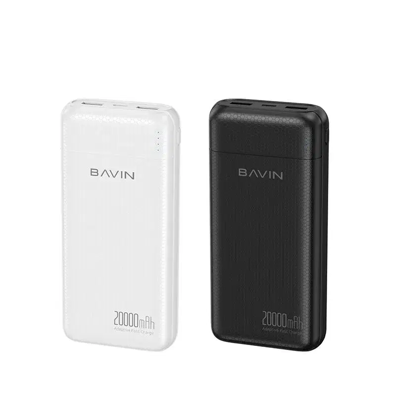 BAVIN PC1182 Portable Travel Ultra Slim Dual Usb Type c Port Charger Fast Charging 20000mah Power Bank.