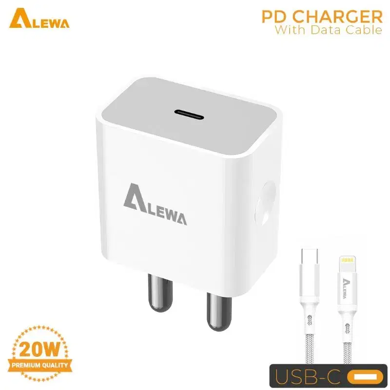 ALEWA 20 Watt Type C Charger With USB C to Lightning Cable