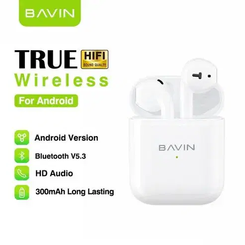BAVIN BA32 TWS Bluetooth Earphones Sports Wireless Earbuds HIFI Stereo Sound for HUAWEI Xiaomi VIVO Android Phones.