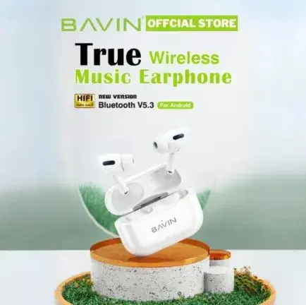 BAVIN BA33 TWS Wireless Bluetooth 5.3 Earphone HiFi Sound Stereo Touch Control Headphones Earbuds.