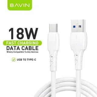 BAVIN U-CB351 Data Cables|| Fast Charging for USB to Type-C-2000mm.