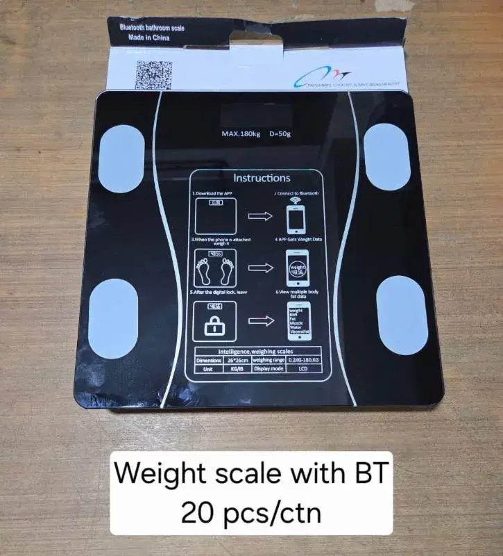 Bluetooth Digital Weighing Scale | Digital Bathroom Scale with Mobile App | High Precision.