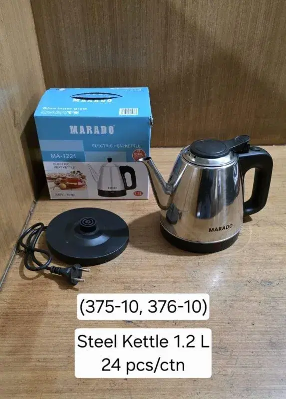 Marado MA-1221 Electric Heat Steel Kettle-1.2 L.