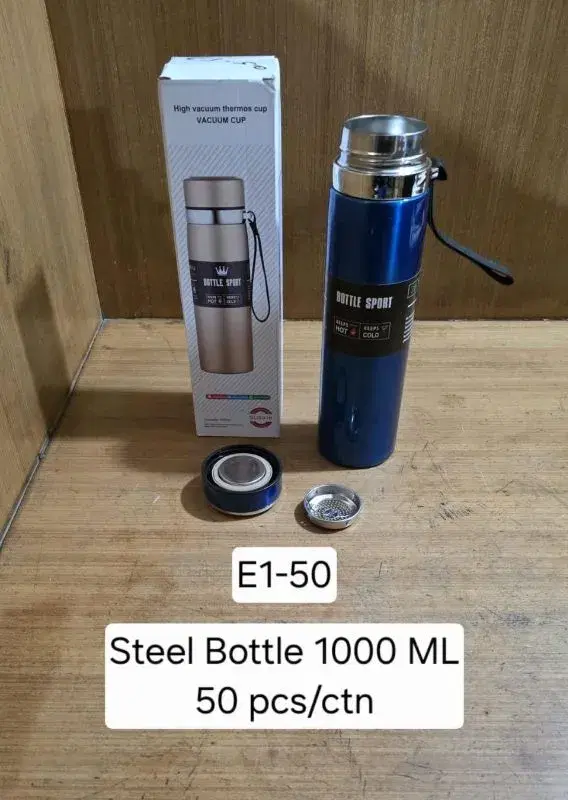 Thermos Vaccum Flask Hot And Cold Water Bottle Stainless Steel Body Thermal Water Bottle-800ML.