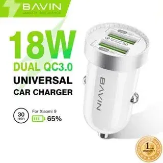 BAVIN C-C-PC861-Type-C 18W Universal Car Charger.