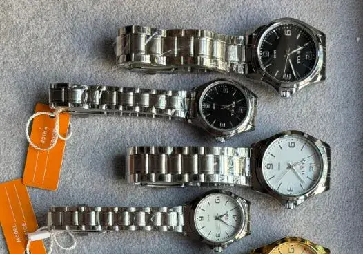 Miracle Round Dial Stainless Steel Wrist Watches For Mens.