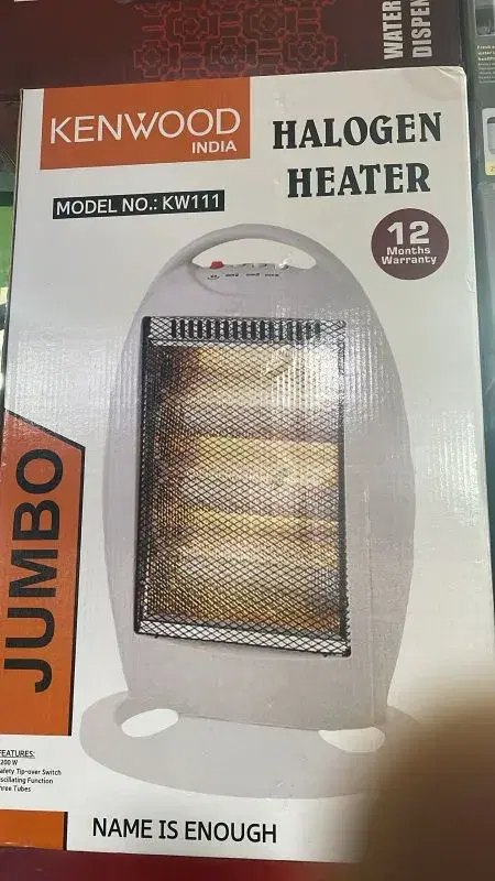 Kenwood Kw 111 Halogen Heater With 3 Heat Settings.