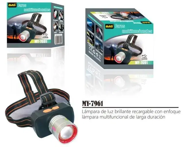 Baihou MY-7691 rechargeable LED headlamp.