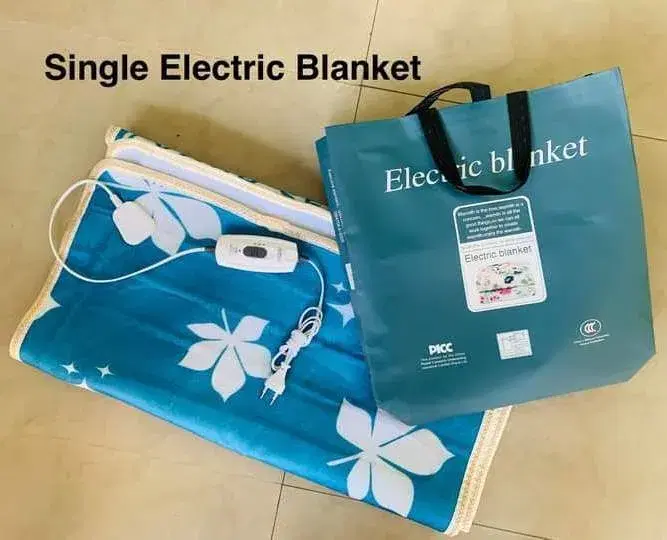Electric Single Bed Heated Blanket 1/2 Step Control Thermostat Body Warmer Heater For Winter