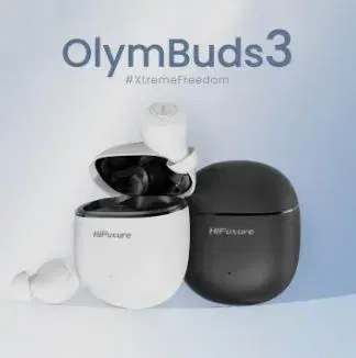 HiFuture Olymbuds3 Earbuds | 25 Hours Playtime | Powerful Bass | Wireless Version 5.3 | Comfort Fit | Super Light Weight.