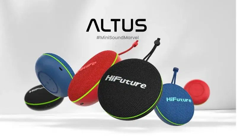 HiFuture Altus 10W Wireless Speaker | TWS Connectivity | Ultra Portable | 8 Hours Battery Backup | IPX5 Water Resistant.