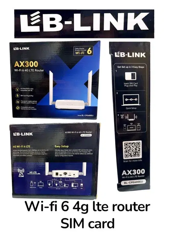 LB-LINK BL-CPE600EU AX300 WIFI 6 4G LTE Router.