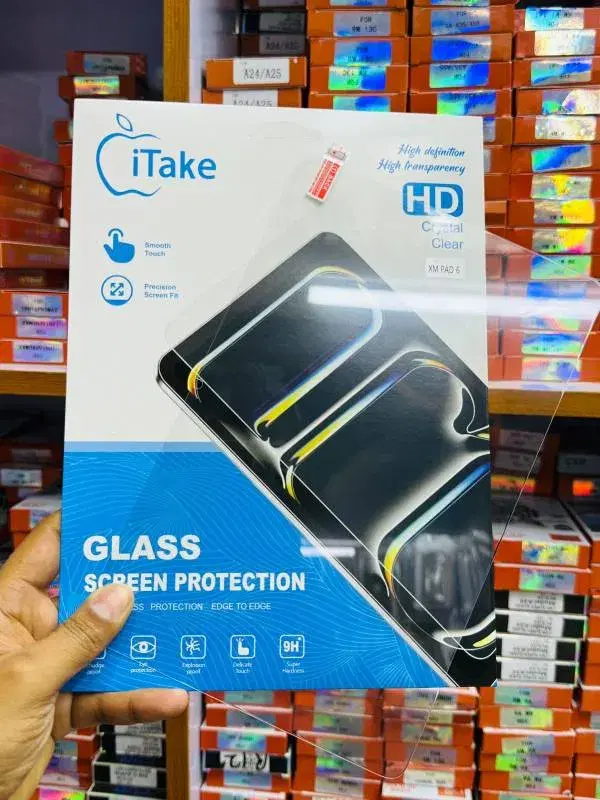 iTake Tempered glass screen protector for the Xiaomi Pad 6 || All models available For Small size.