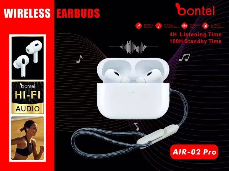 Bontel AIR-02 Pro Wireless Earbuds.