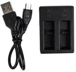 HYJ-010 Dual USB Battery Charger for GoPro Hero 7 /6/ 5- Black.