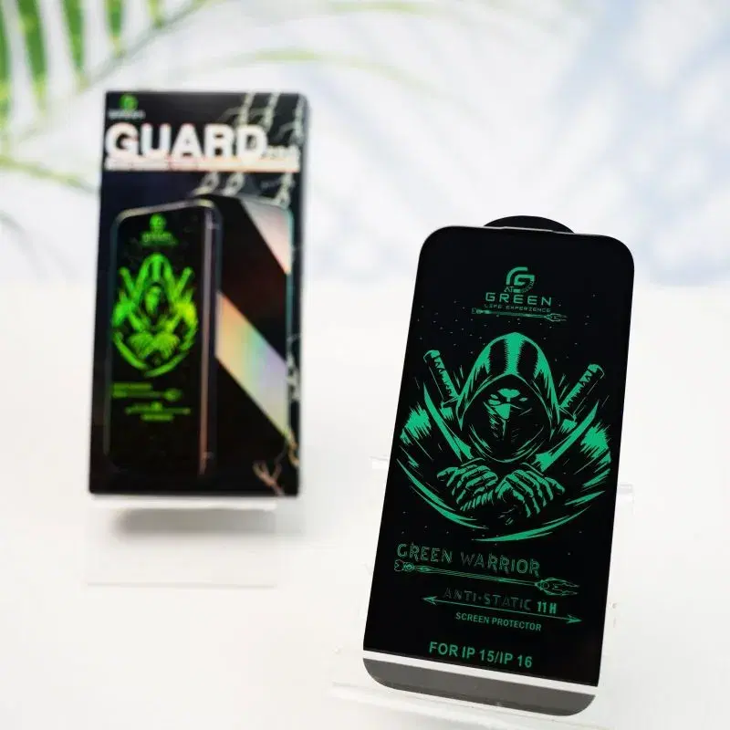 Green High quality Tempered Glass || Models available in picture.