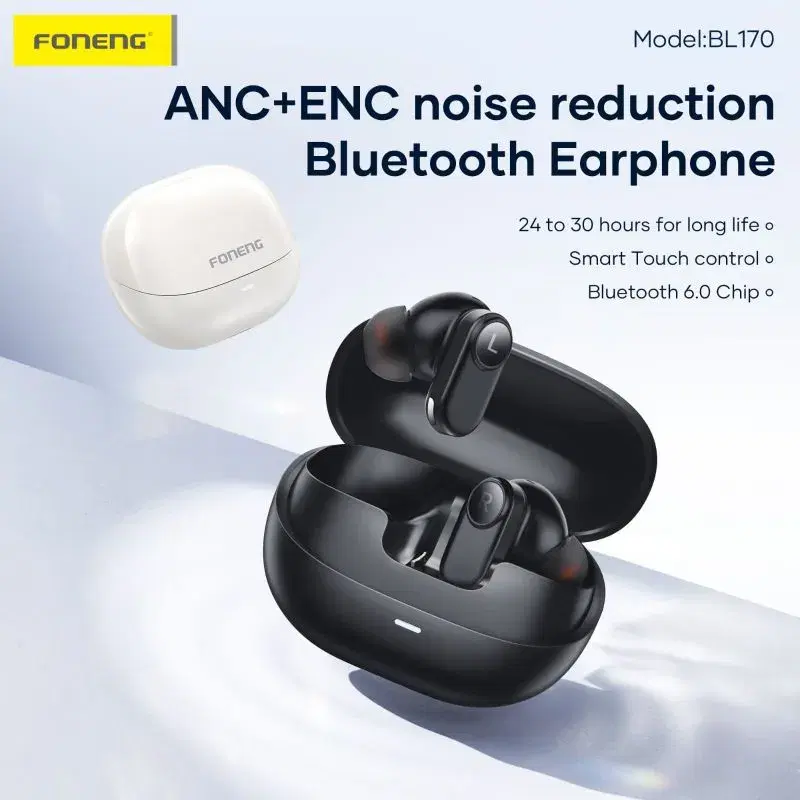 Foneng BL170 ANC+ENC Noise Canceling TWS Earphone.