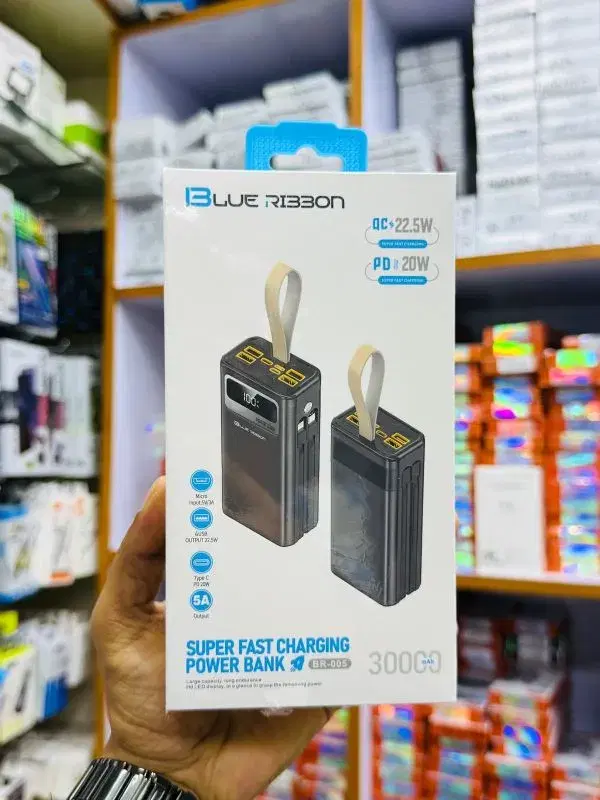 Blue Ribbon BR-005 30000mAh Super Fast Charging Power Bank .