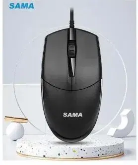 SAMA M20 Wired USB Mouse – Ergonomic Design, 1000 DPI, Anti-Skid Roller.