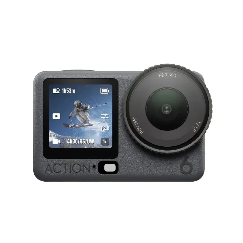 DJI Osmo Action 6 Standard Combo 4K Action Camera | Advanced Stabilization & Horizon Leveling | Dual Screens | Quick-Release Mounting.