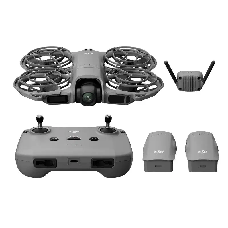 DJI Neo 2 Fly More Combo 4K/60 Video Drone | Omnidirectional Obstacle Sensing with LiDAR | RC-N3 Remote Included | 151 g | 19-min Max Flight | Return-to-Palm & Gesture Control