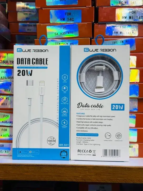Blue Ribbon 20W Type-C to Lightning Data cable-1M.