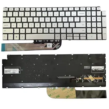 Laptop Keyboard for Dell Inspiron 15 3501 With Backlight-Silver || Laptop Internal Keyboard.