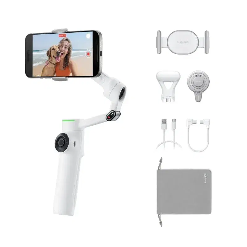 Insta360 Flow 2 Pro Creator Bundle Gimbal- Summer White || Turn every movement into a masterpiece.