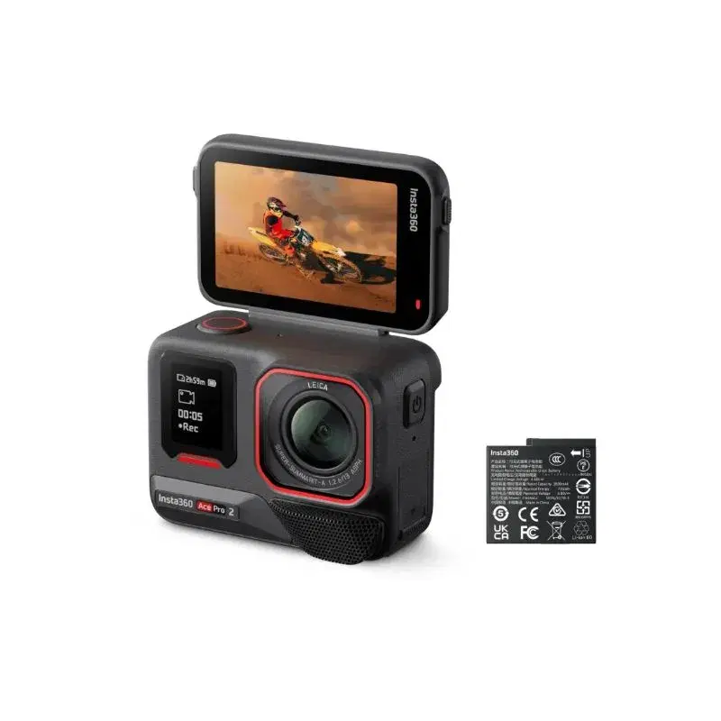 Insta360 Ace Pro 2- Single Battery - 8K Action Camera with Leica Optics & AI Power.