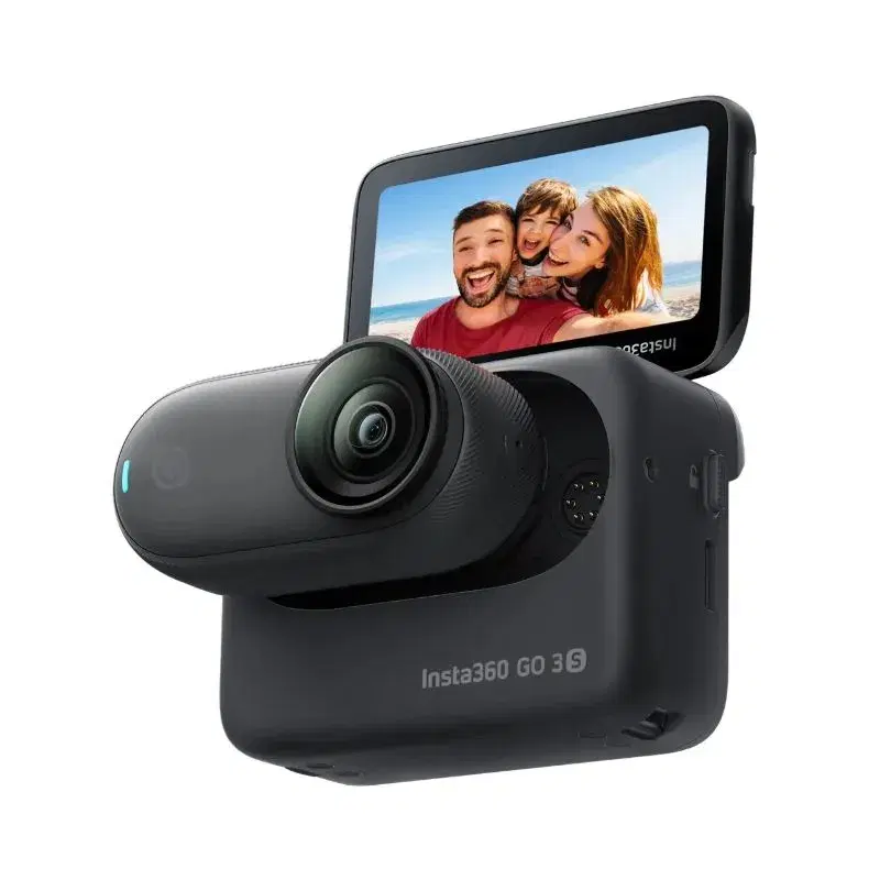 Insta360 Go 3S Standard Edition 128 GB Action Camera -Midnight Black || Tiny But Powerful Action Camera for POV Adventures.