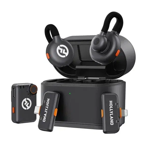 Hollyland Lark M2S Ultimate Combo Wireless Microphones || All-in-One Professional Wireless Audio Kit.