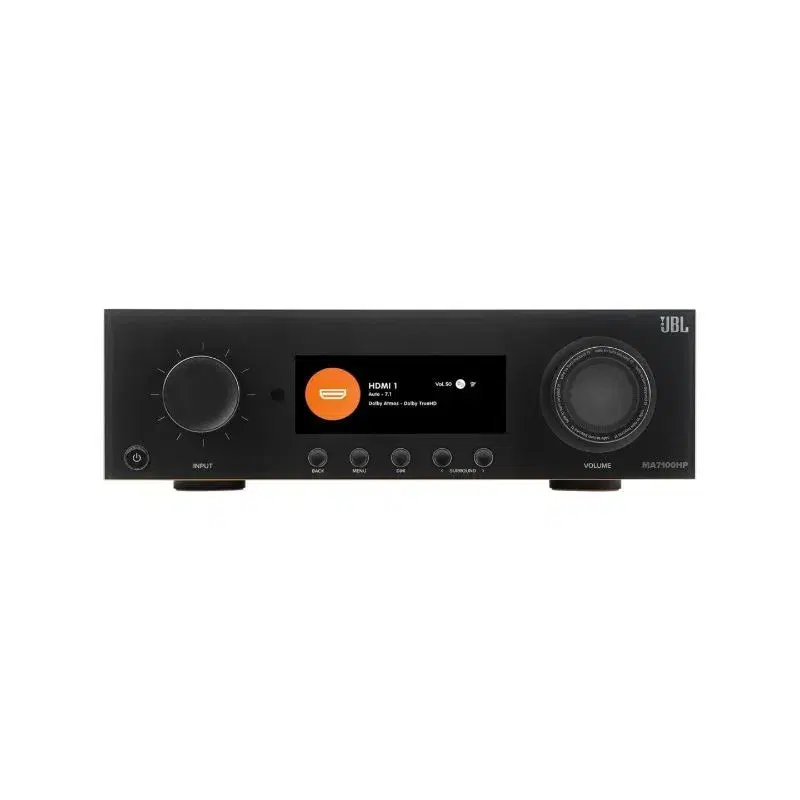 JBL MA7100HP 7.2-Channel 8K AV Receiver with Powerful Surround Sound.