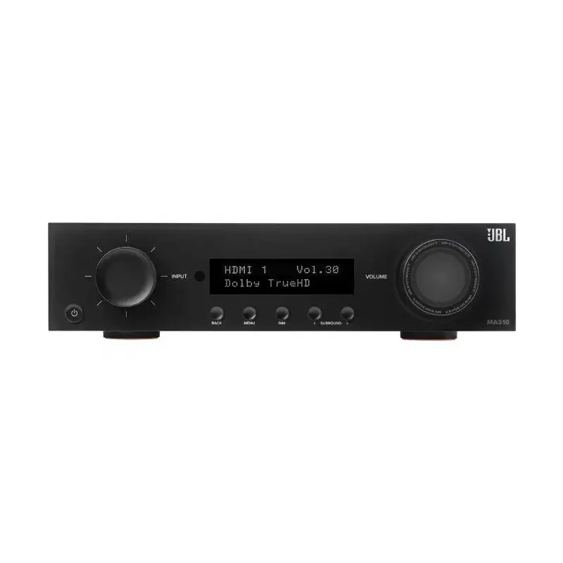 JBL MA310 5.2-Channel 4K Ultra HD AV Receiver-Black/White.