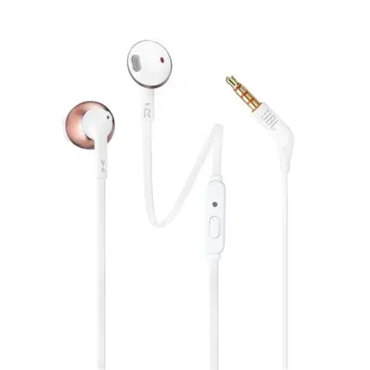 JBL Tune 205 In-Ear Wired Headphone with JBL Pure Bass-Rose Gold.