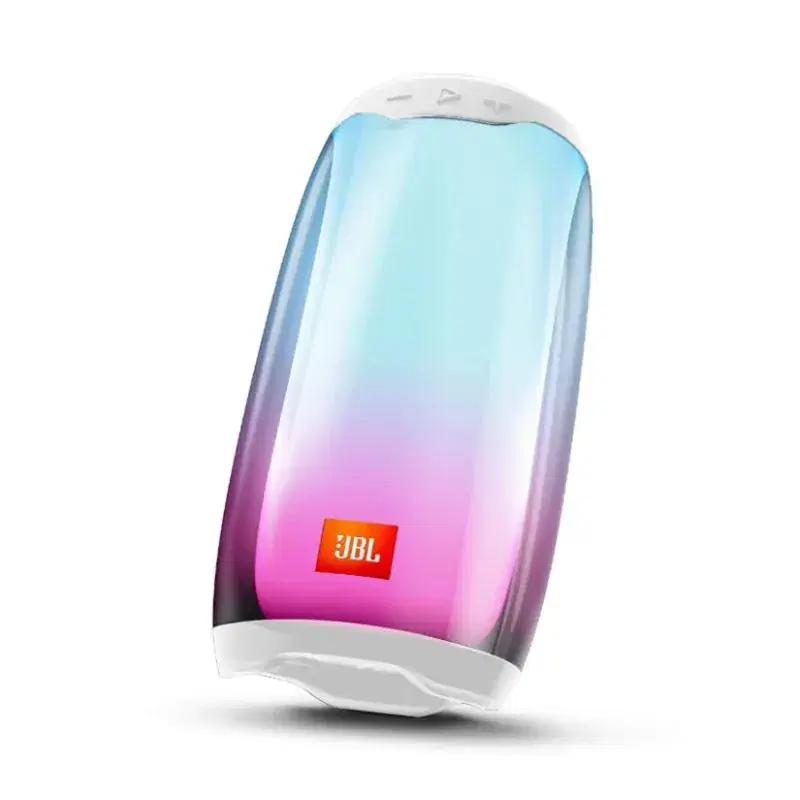 JBL Pulse 4 Portable Bluetooth Speaker with 360° LED Light Show-Black/White.