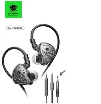 PLEXTONE G31 Venom Gaming Headphones Dynamic Sound with Mic for Esports in Ear Earphones.