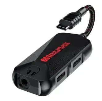 Plextone GS1 Mark III 3 in 1 Gaming Type C Splitter with HD Audio and upto 60W Fast Charging Support.