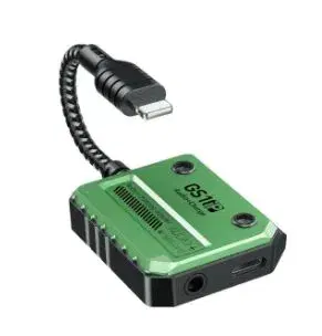 Plextone GS1 2 In 1 3.5mm And Charge Converter Lightning Adapter Charging PD 30W Fast Charge fOR iPHONE.
