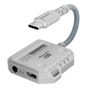 Plextone GS1 2 In 1 60W 3.5mm And Charge Converter Type-C Jack Adapter.