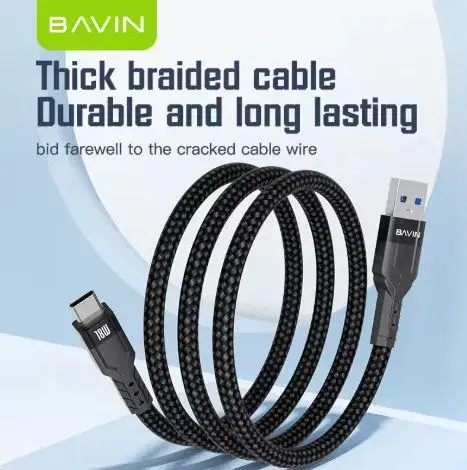 Bavin CB262 18W Fast Charging Type-C Data Cable-1200MM.