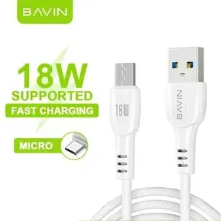 BAVIN U-CB221 18W USB Cord Fast Charging PD Micro Cable .