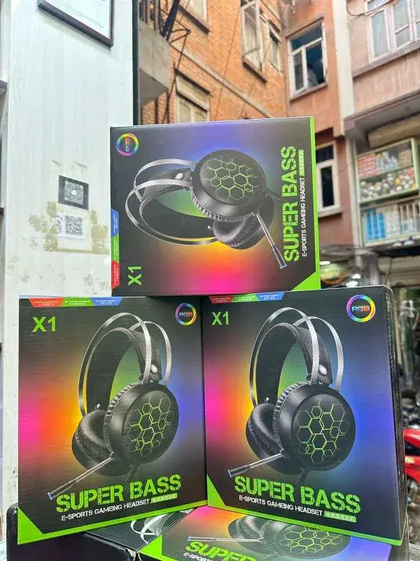 X1 Super Bass E-Sports RGB Gaming Headset.