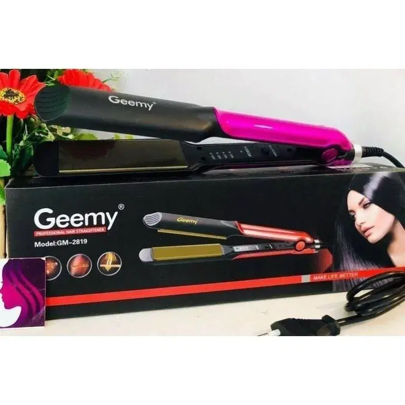 Geemy GM-2819 Professional Ceramic Tourmaline Hair Straightener .