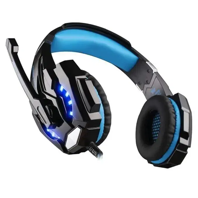 Kotion Each G9000 Over Ear Gaming Headphones with Mic and LED-compatible with PC, iPad, iPhone, Tablets, Mobile Phones.