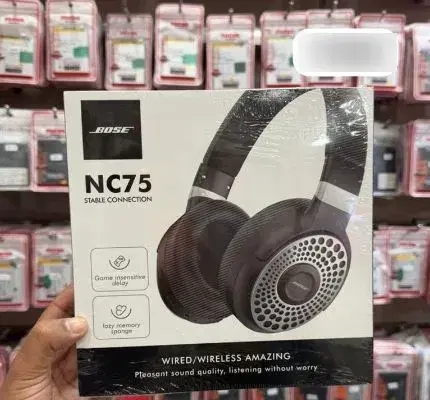 Bose NC75 Wired /Wireless Pleasant Sound Quality Headphones.