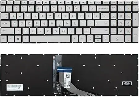 Laptop Keyboard for HP 15-DA SILVER BACKLIGHT|| Laptop Internal Keyboard.
