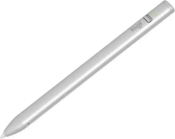 Logitech Crayon Digital Pencil for iPads with USB-C Port -Silver.